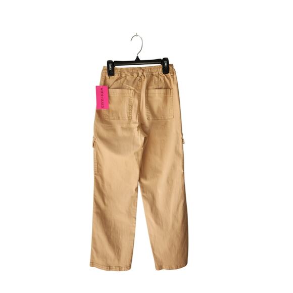 NWT With Jules Girl's Baggy Khaki Pants Beige XL - Picture 2 of 7